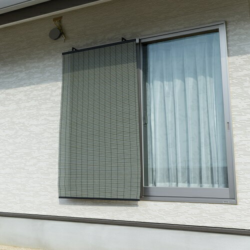 ★5%OFFクーポン 8日23:59迄 さらにP5倍★アルミ配合 PPすだれ コバルト 約88×135cm グリーン 幅88x長さ135cm ワタナベ工業