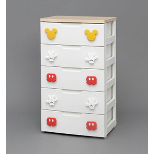 キッズチェスト MHG2-555 天板：ペアー、引出：ホワイト アイリスオーヤマ