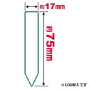 園芸用ラベルたんざく100枚 75mm セフティ−3