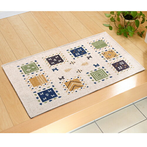 ギャベル 玄関マット アイボリー 約60×90cm アイボリー 約60×90cm IKEHIKO