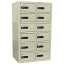 貴重品保管庫 8BOX ダイヤル錠 2列6段12人用 LK-312 エーコー