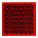 リフレクター(反射板) S-50 角 Z-26 レッド 50mm 和気産業