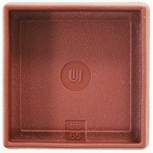 イスゴム 平置 角型 GK-345 茶 65mm 和気産業