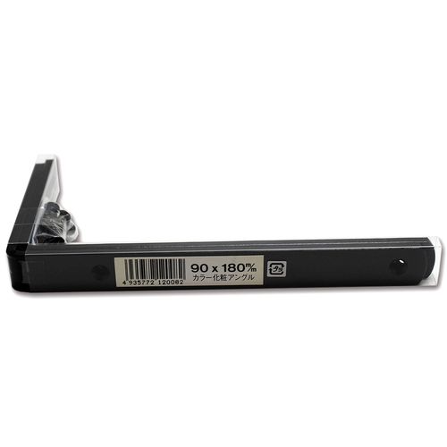 カラー化粧アングル BK-106 黒 90×180mm 福本金物