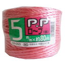 PPロープ CR053 赤 5×80m (株) 宮島化学工業