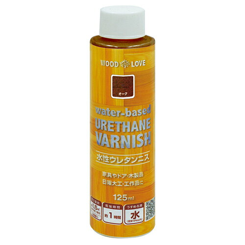 水性ウレタンニス 125ml オーク ニッペ