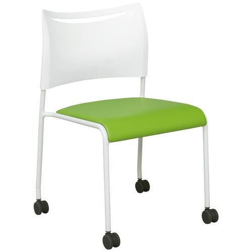キャスター付ミーティングチェア 142138LTS-4CW-V GN グリーン 520X535X790 アイリスチトセ