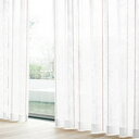 レースカーテン エコマッチレース2 2枚入 レッド 幅100cm×丈176cm ユニベール