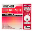 データ用BD-RE 25GB BE25PPLWPA.10S 10枚 maxell