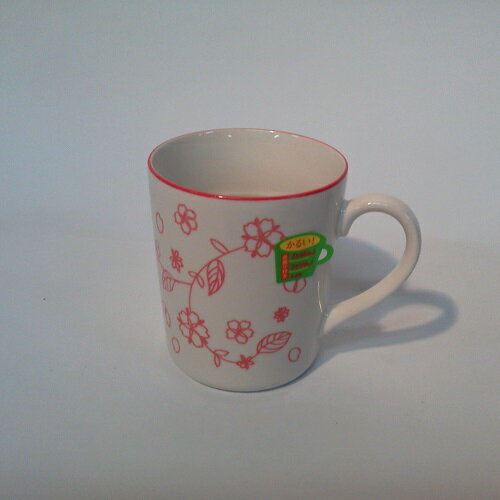 軽量目盛付マグ 日本製 赤 320ml アイトー