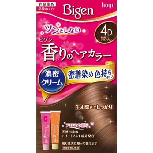 ビゲン 香りのヘアカラークリーム 4D 落ち着いたライトブラウン 40g+40g Bigen