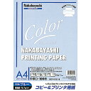 コピー&プリンタ用紙 A4 100枚 HCP-4101-B ブルー ナカバヤシ