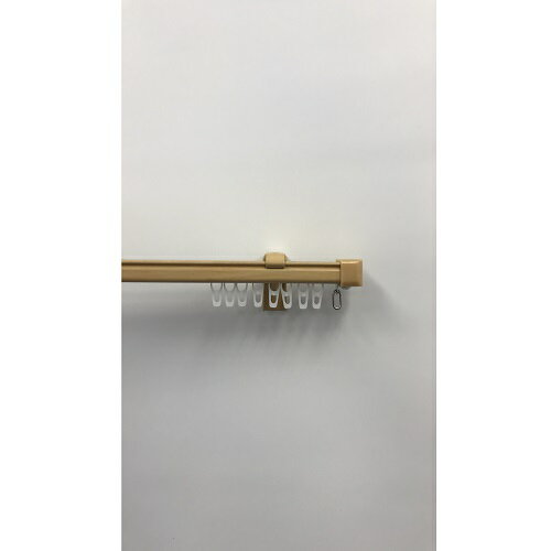 【法人限定】角型伸縮カーテンレール クロスライド ミディアムウッド 3Mシングル ミディアムウッド 3Mシングル フルネス