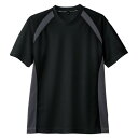 半袖Tシャツ(吸汗速乾) AS-627 ブラック 5L ブラック 5L コーコス信岡(4)