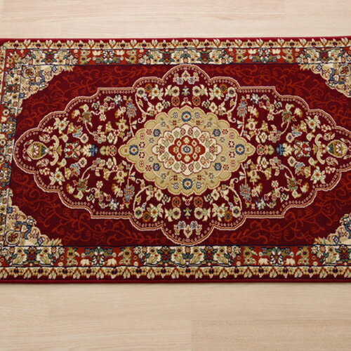 ウィルトン織 玄関マット 『ベルミラ』 ワイン 約70×120cm ワイン 約70×120cm IKEHIKO