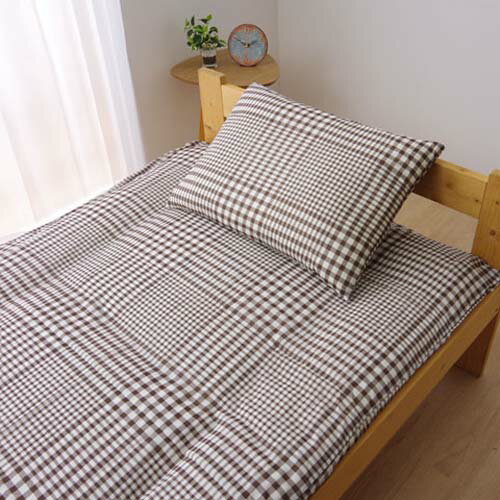 布団カバー 洗える 『サプリ 敷きカバー』 ブラウン 約145X215cm ブラウン 約145X215cm IKEHIKO