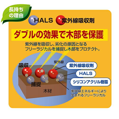 屋外木部保護ステイン 水性 ウッドエバープロテクト 3L チーク アトムハウスペイント