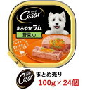 Cesar シーザートレイ まろやかラム・野菜入り 1ケース （100g×24個）