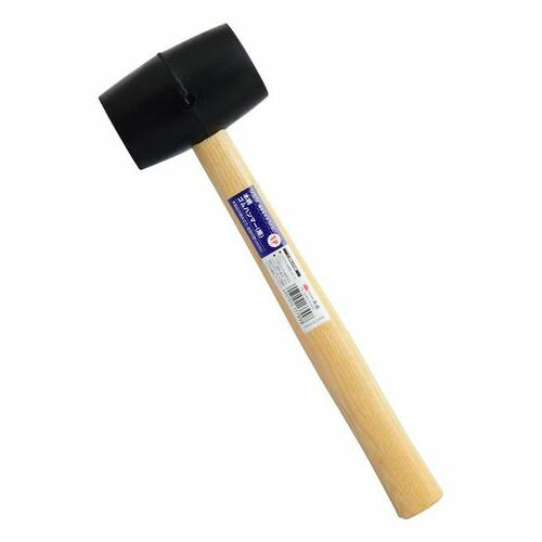 木柄ゴムハンマー 黒 1P M&M