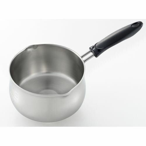 三層鋼ステンレス両口ミルクパン 14cm MN-14 TAKAGI