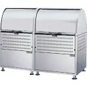 ★10%OFFクーポン 25日00:00〜23:59迄★【沖縄・離島配送不可】ゴミ収集庫 CKM-1500R-AD 18-8ステンレス W1500 D750 H...