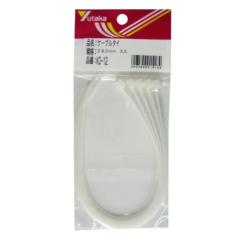ケーブルタイ 5本入り KO12 4.8mm×280mm ユタカメイク