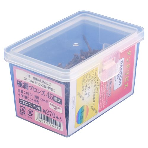極細ビス GB45 頭大 24号箱(270本入) V-GLB045-RX ブロンズ 45頭大/24号箱(270本) DANDORI VIS