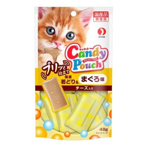 キャネット キャンディーパウチ 48g 国産若どり＆まぐろ味チーズ入り 48g キャネット