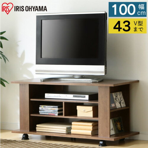 AVボード オープンタイプ OAB-100 ブラウン ブラウン アイリスオーヤマ