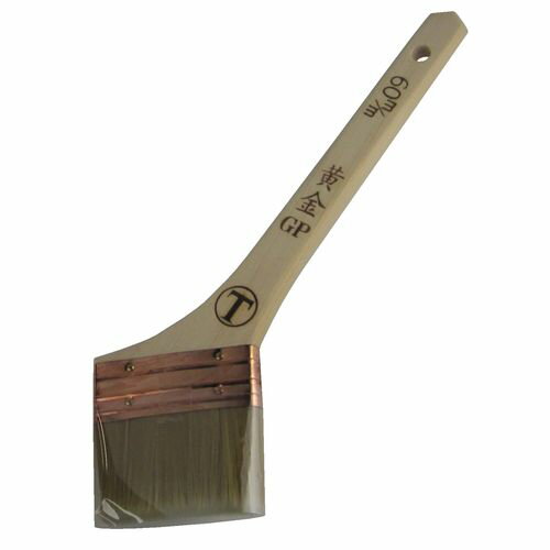 速乾水性塗料用刷毛 「黄金GP 銅巻」 筋違 赤 1027400060 60ミリ 大塚刷毛製造(株)