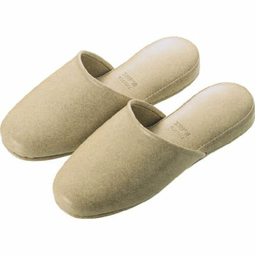 かぶりプラットスリッパ ベージュ V2002 ベージュ TRUSCO