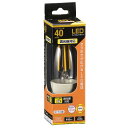 LED電球40wクリアE17 LDC4L−E17/D C6 40形相当 OHM