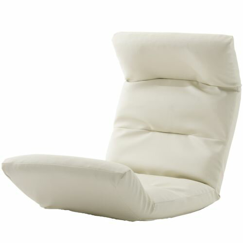 和楽の雲 リクライニング座椅子 日本製 A193上R-598 PVCアイボリー 上タイプ セルタン