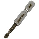 六角軸コバルトステンレスドリル 極短 3.8mm 穴あけサイズ:3.8mm SK11