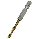 六角軸チタンコーティング鉄ドリル 微短 3.8mm 穴あけサイズ:3.8mm SK11