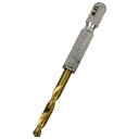 六角軸チタンコーティング鉄ドリル 微短 4.0mm 穴あけサイズ:4.0mm SK11