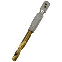 六角軸チタンコーティング鉄ドリル 微短 5.0mm 穴あけサイズ:5.0mm SK11