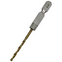 六角軸チタンコーティング鉄ドリル 普通 2.5mm 穴あけサイズ:2.5mm SK11
