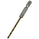 六角軸チタンコーティング鉄ドリル 普通 2.8mm 穴あけサイズ:2.8mm SK11