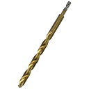 六角軸チタンコーティング鉄ドリル 微長 12.0mm 穴あけサイズ:12.0mm SK11