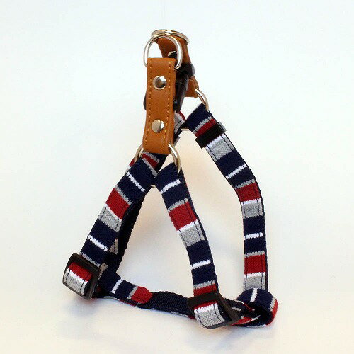 パステルボーダーカンタンハーネス ネイビー S (株)リードッグ