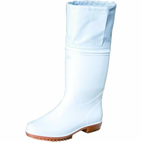 日本製 防滑衛生長靴 ゾナ カバー付 G5 白 25.5cm 弘進ゴム