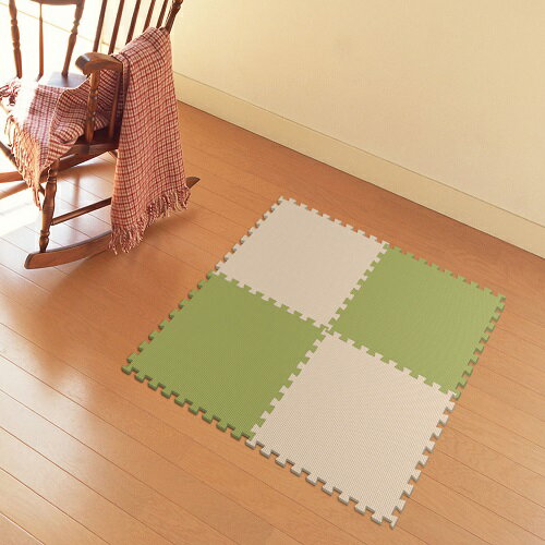 防音ジョイントマット 45cmX45cm 20mm厚 4枚入 JEM-4520 GR/BE 45cmX45cm 20mm厚 4枚入 明和グラビア