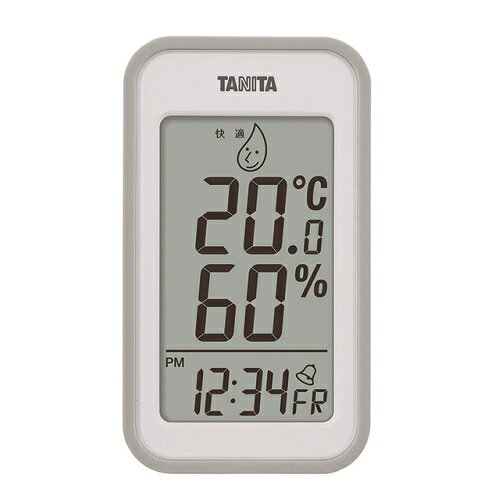 デジタル温湿度計 TT559GY グレー TANITA