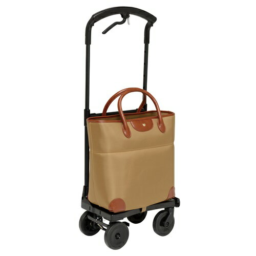 おとなりカートブレーキ付きトートタイプ WCC04 ベージュ 345×215×675～860mm Tacaof