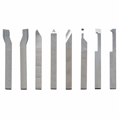 旋盤用ハイスソリッド8本バイトセット(8mm角) 60590 Mr.Meister