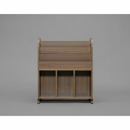 絵本ラック ER-6030 ウォールナットブラウン 637×347×753（脚取付時）mm アイリスオーヤマ