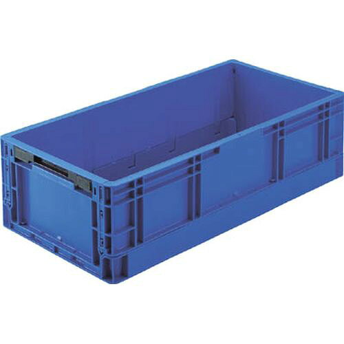 TPO型 折りたたみコンテナ TP規格 34L TPO362_8000DB ダークブルー TRUSCO