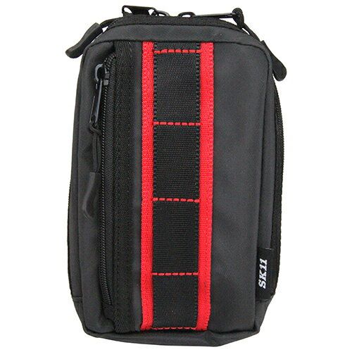 4WAYタフポーチ S4WTP-J-RD ブラック＆レッドライン SK11