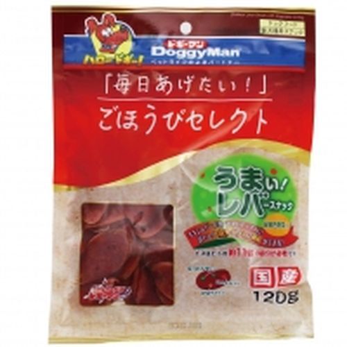 ごほうびセレクト うまい! レバースナック緑黄色野菜入り 120g ドギーマンハヤシ